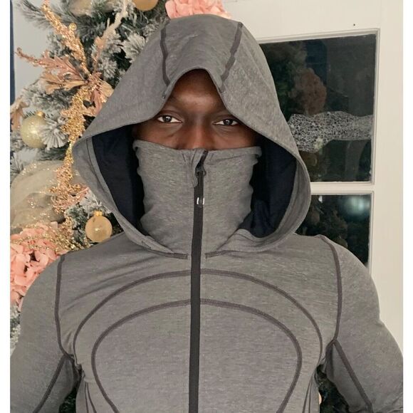 Lululemon IN STRIDE JACKET Full Zip Hoodie TRACK define SWEATSHIRT 8 Gray RARE - Picture 9 of 11